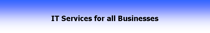 Text Box:  IT Services for all Businesses